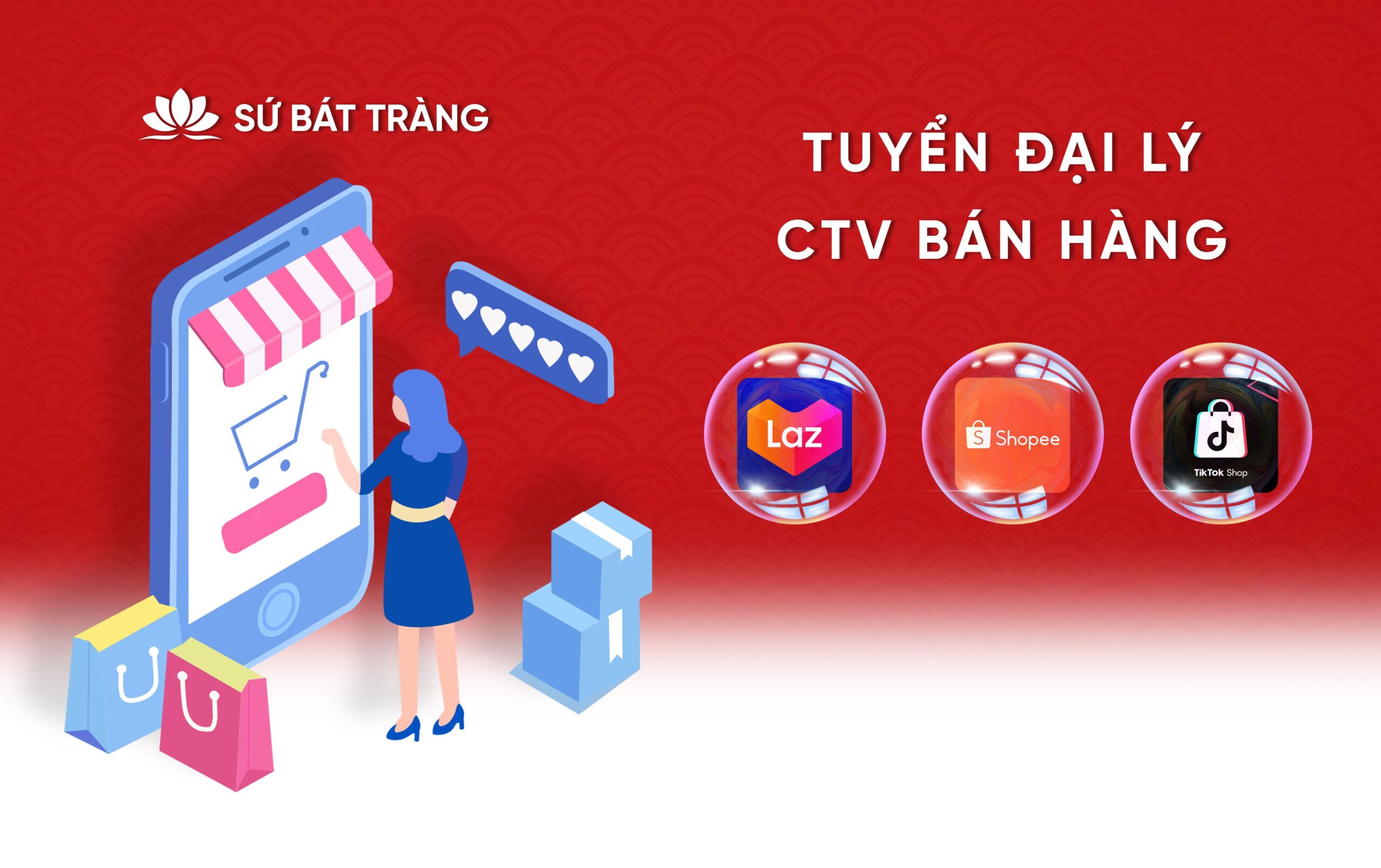 Tuyển đại lý bán hàng Sứ Bát Tràng